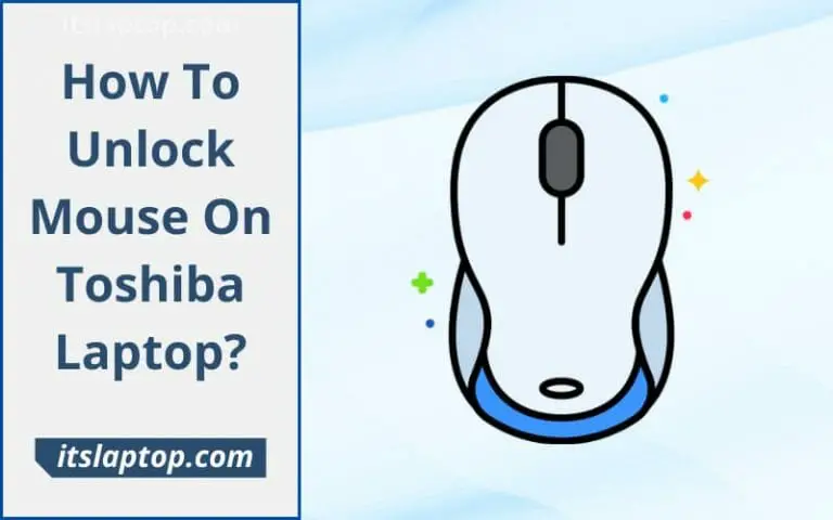How To Unlock Mouse On Toshiba Laptop