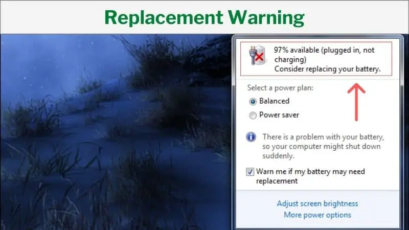 Replacement Warning