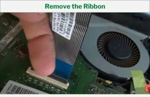 remove the ribbon